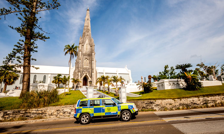 Police car in Bermuda